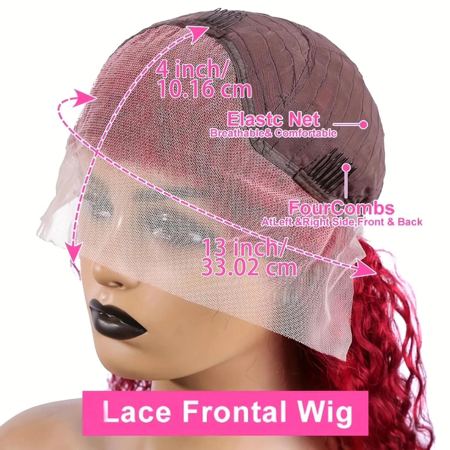 ANDRIA 13x4 HD Lace Front Wigs 30 Inches Straight Hair Glueless Lace Wigs Synthetic Long Silk Straight Natural Wig Heat Resistant Fiber Natural Black Hairs Wig With Baby Hair For Black Women