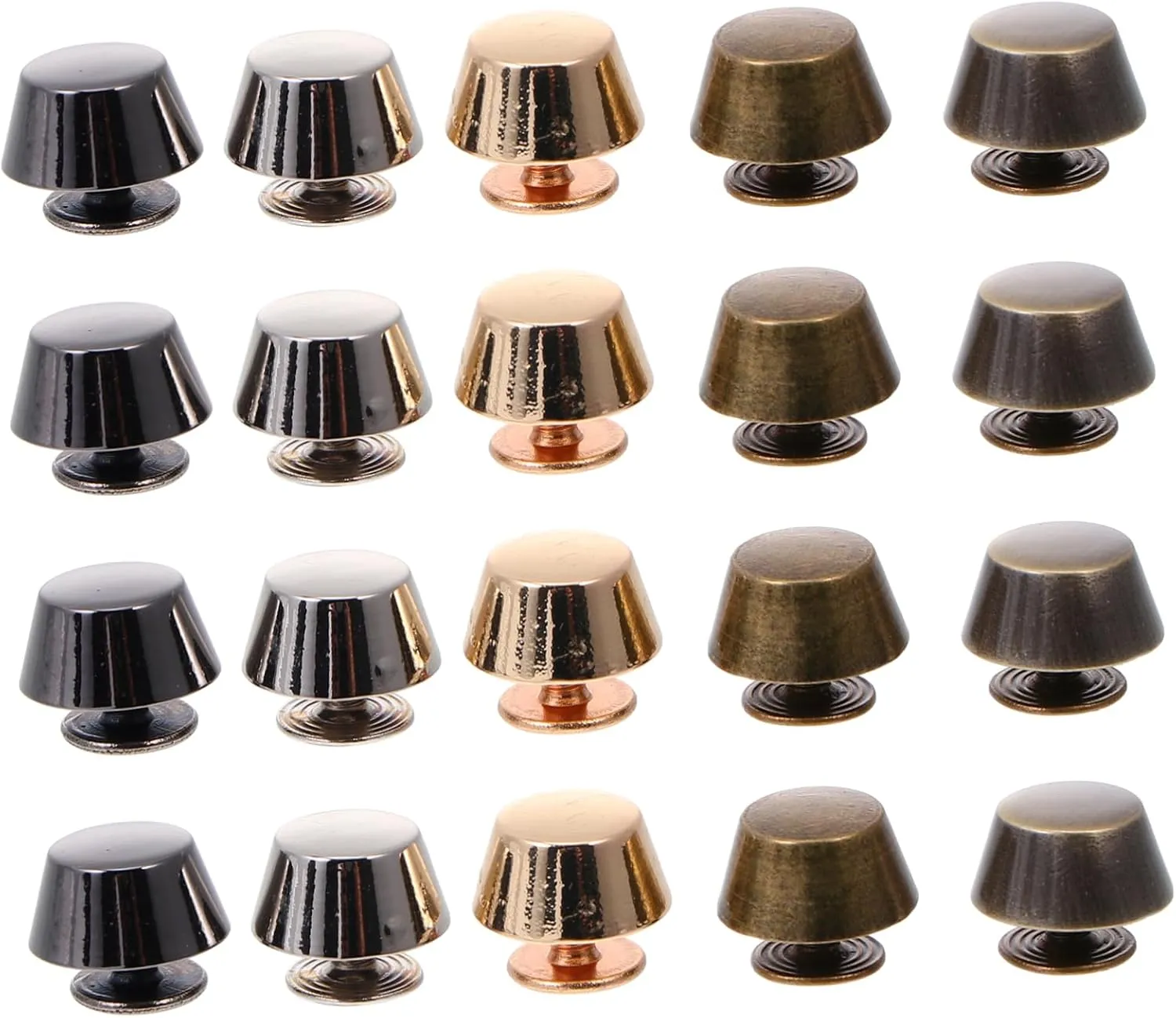 Anneome 20pc Metal Handbag Rivets Zinc Alloy Fashion Studs for DIY Purse Clothing Garment Shoes Pet Collar Decorati