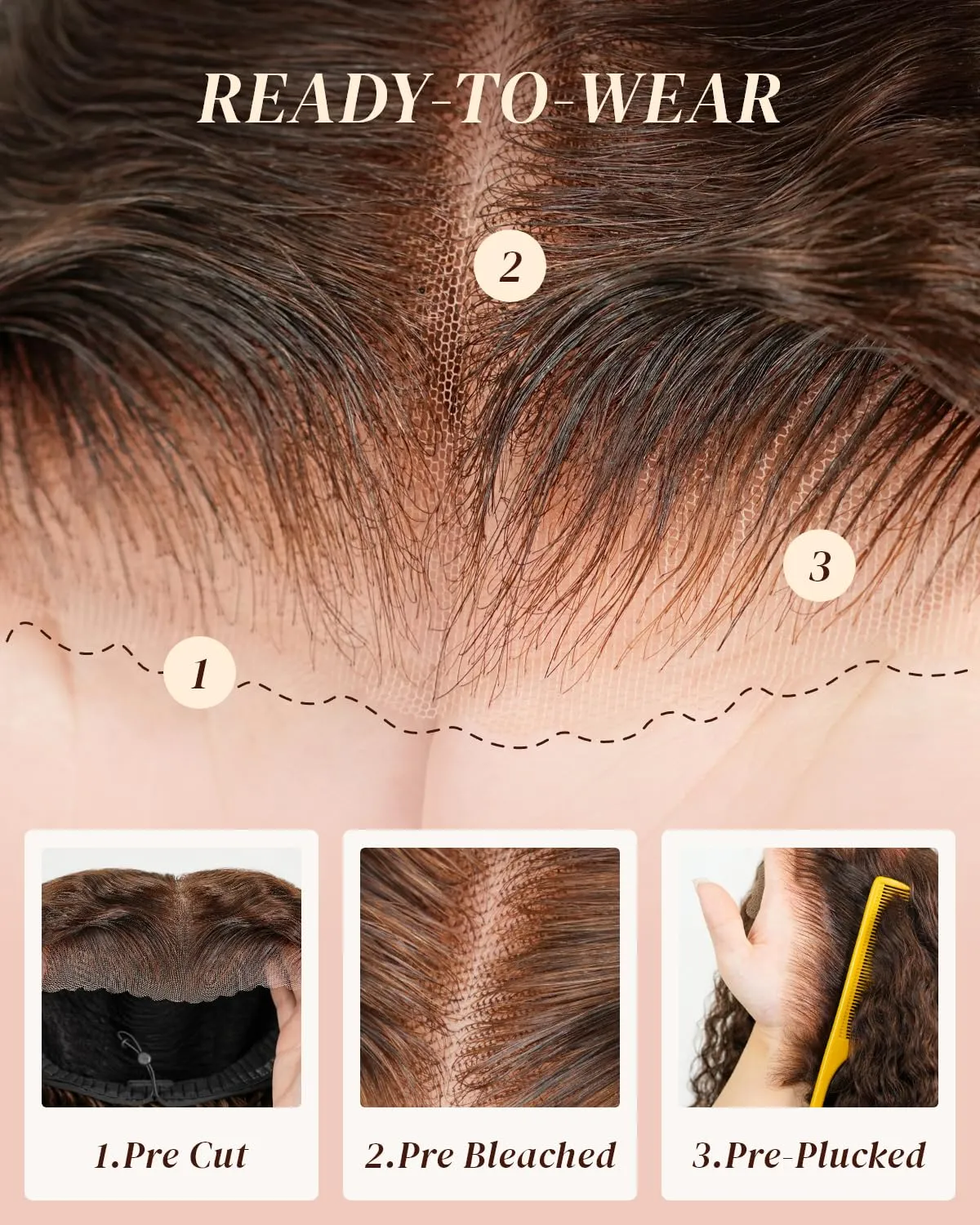 Arabella Chocolate Brown Lace Front Wigs Human Hair 13x6 Deep Wave Lace Front Wigs Human Hair Colored Deep Curly HD Lace Frontal Wigs for Women Pre Plucked with Natural Hairline 30 Inch