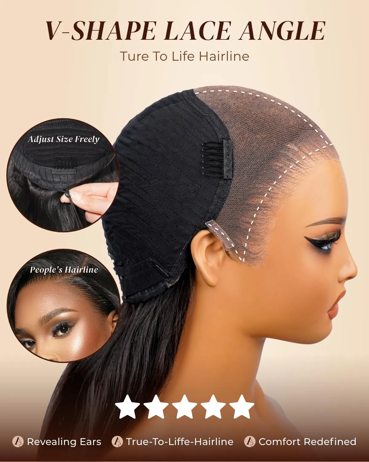 Arabella Chocolate Brown Lace Front Wigs Human Hair 13x6 Deep Wave Lace Front Wigs Human Hair Colored Deep Curly HD Lace Frontal Wigs for Women Pre Plucked with Natural Hairline 30 Inch