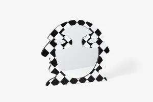 Areaware Profile Wall Mirror - Black/White