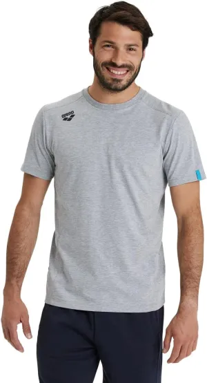 ARENA Team Unisex Panel Cotton T-Shirt Short Sleeve Crew Neck Regular Fit Workout Top Men's and Women's Active Tee