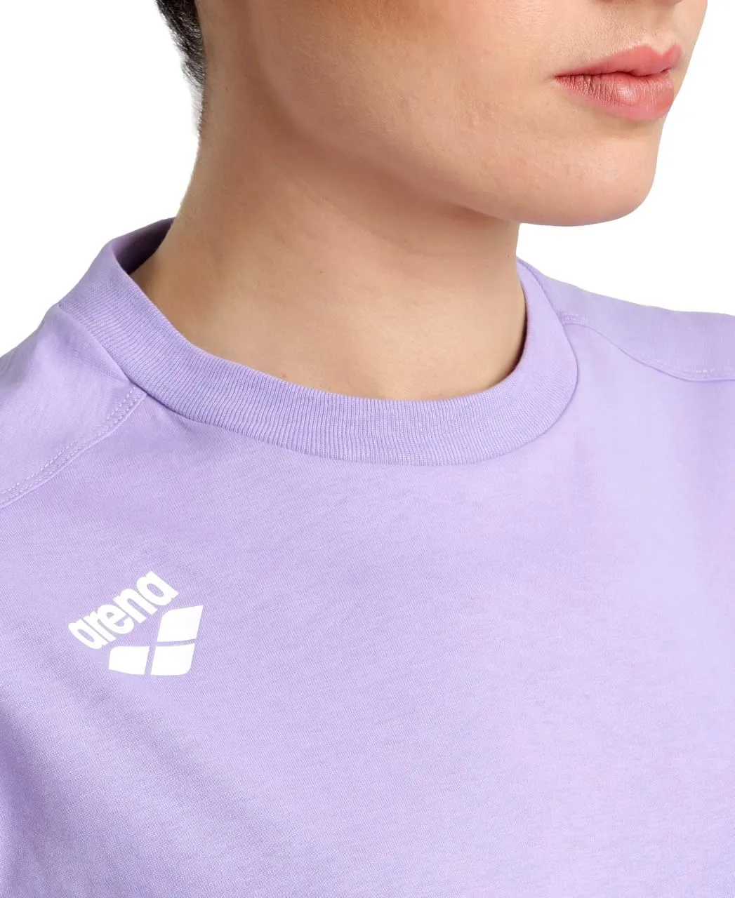 ARENA Team Unisex Panel Cotton T-Shirt Short Sleeve Crew Neck Regular Fit Workout Top Men's and Women's Active Tee