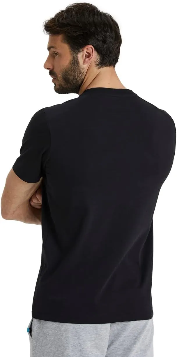ARENA Team Unisex Panel Cotton T-Shirt Short Sleeve Crew Neck Regular Fit Workout Top Men's and Women's Active Tee
