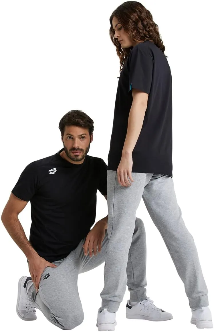 ARENA Team Unisex Panel Cotton T-Shirt Short Sleeve Crew Neck Regular Fit Workout Top Men's and Women's Active Tee