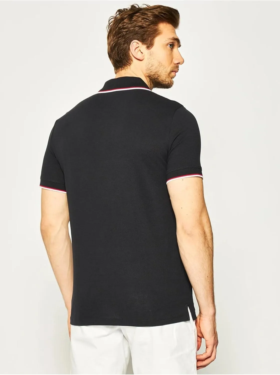 Armani Exchange Men's Short Sleeve Jersey Knit Polo