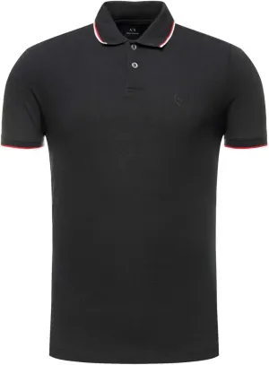 Armani Exchange Men's Short Sleeve Jersey Knit Polo