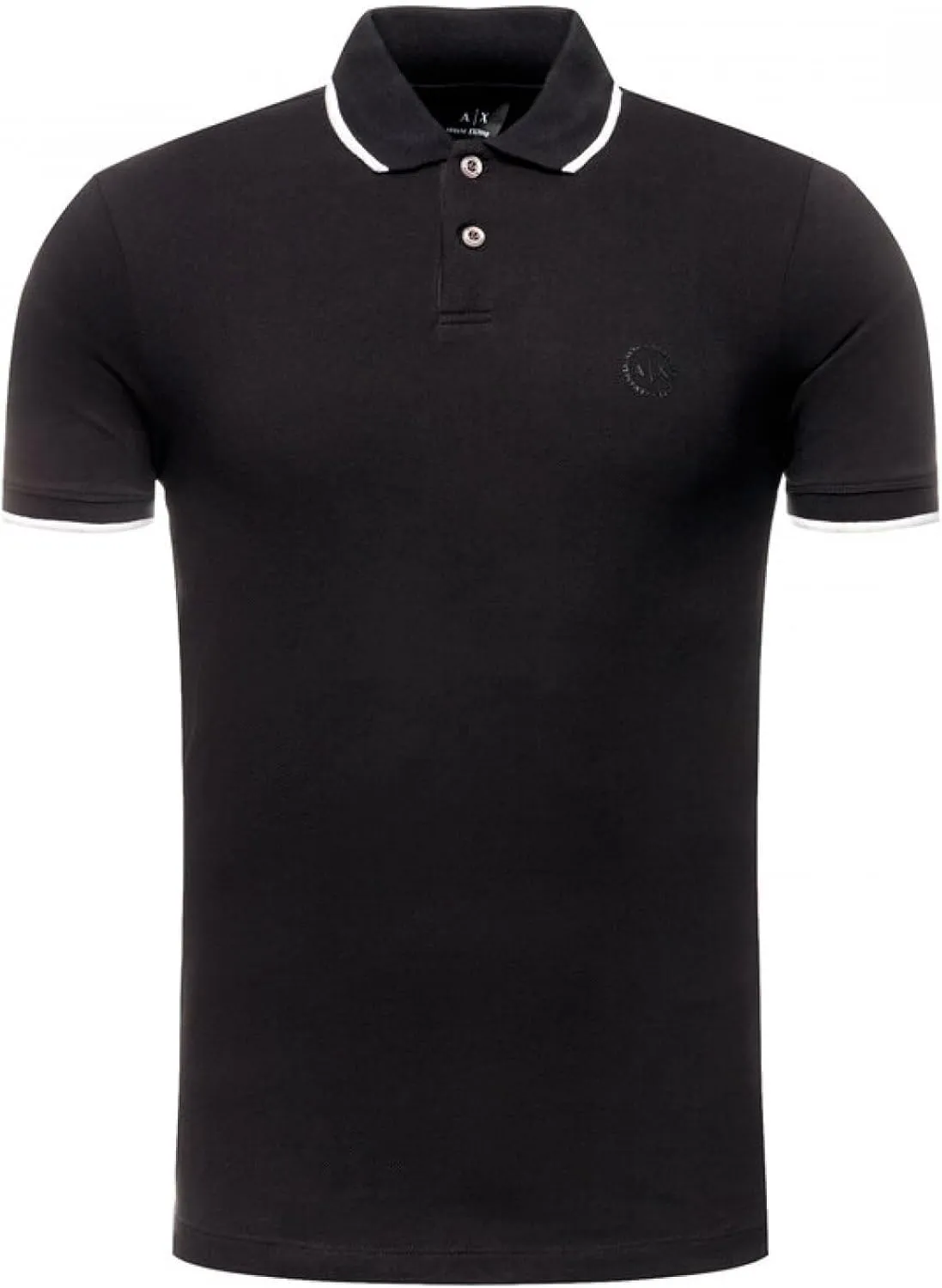 Armani Exchange Men's Short Sleeve Jersey Knit Polo