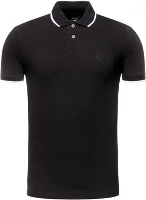 Armani Exchange Men's Short Sleeve Jersey Knit Polo