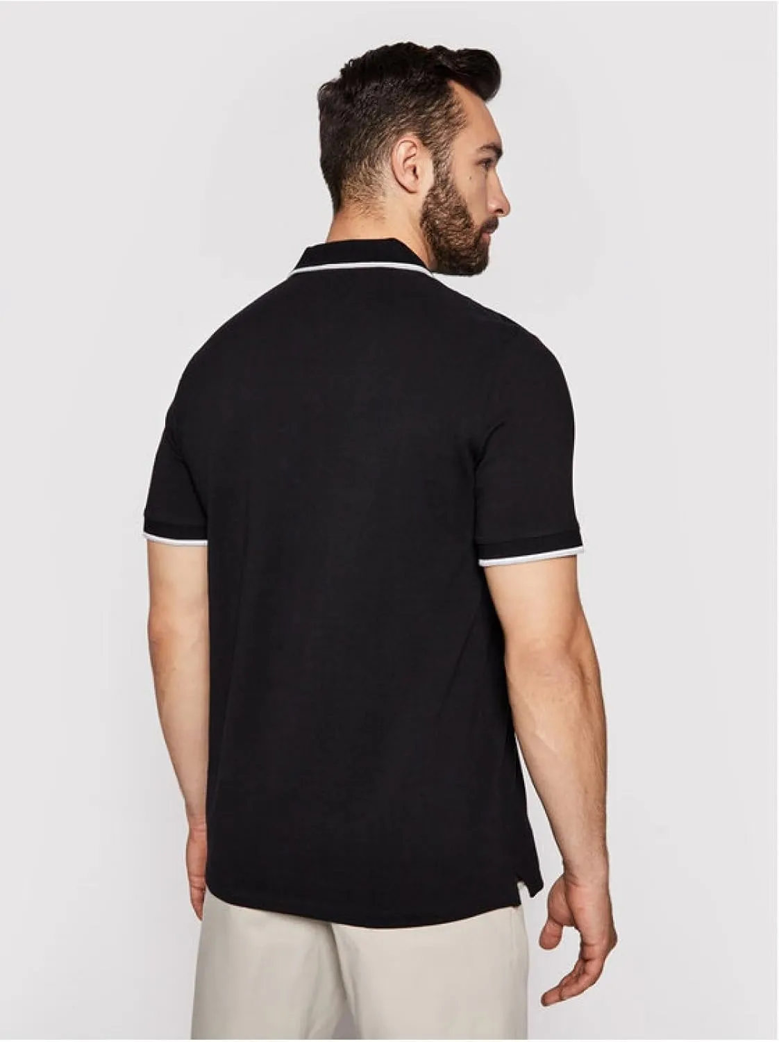 Armani Exchange Men's Short Sleeve Jersey Knit Polo