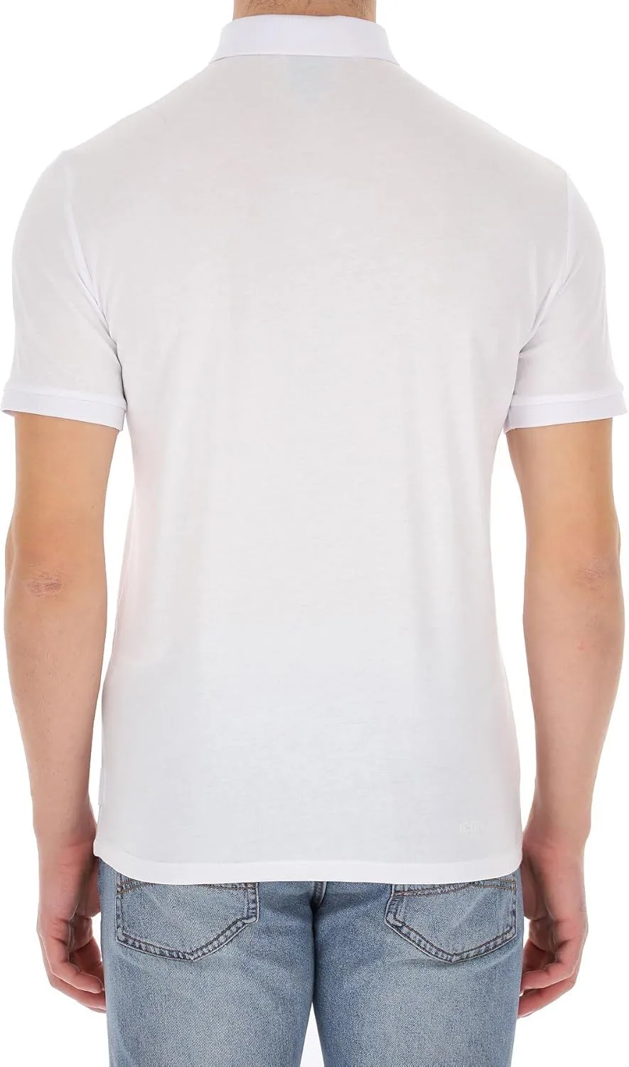 Armani Exchange Men's Short Sleeve Milano/New York Logo Jersey Polo Shirt
