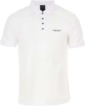 Armani Exchange Men's Short Sleeve Milano/New York Logo Jersey Polo Shirt