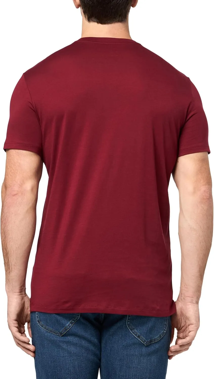 Armani Exchange Men's Solid Colored Basic Pima Crew Neck Tee