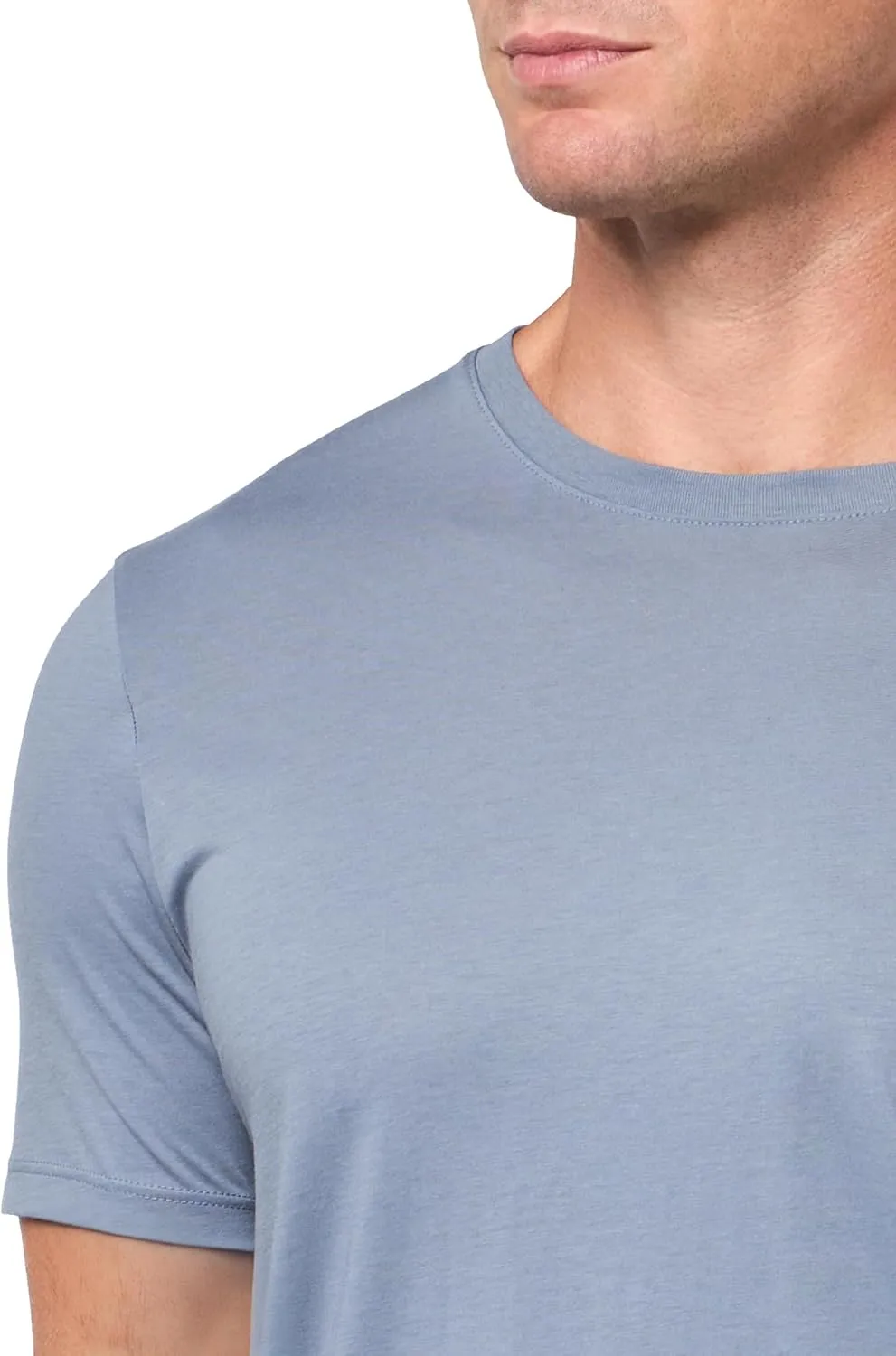 Armani Exchange Men's Solid Colored Basic Pima Crew Neck Tee