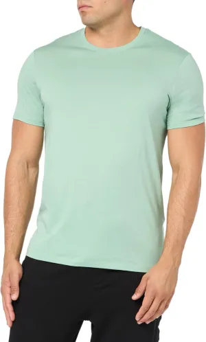 Armani Exchange Men's Solid Colored Basic Pima Crew Neck Tee