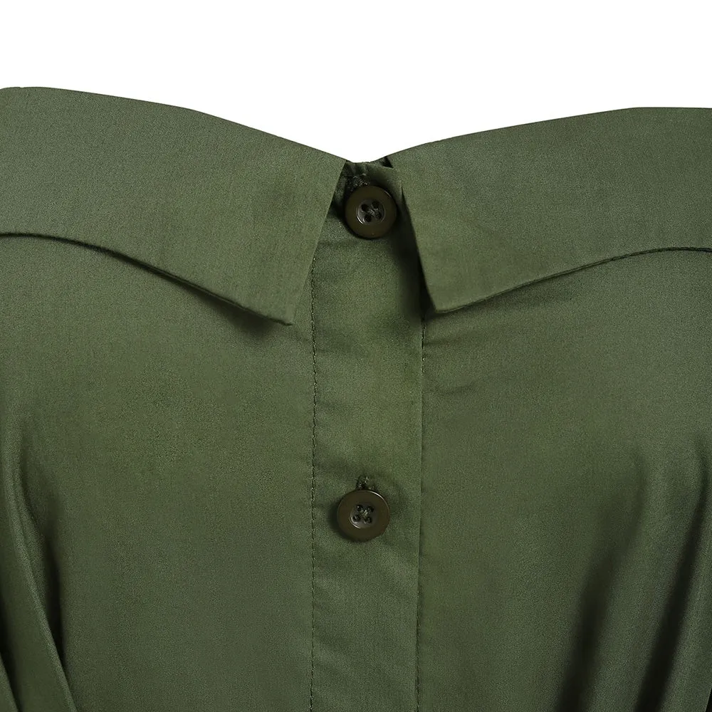 Asymmetric Spaghetti Strap Button Tank