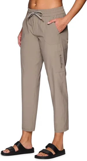 Avalanche Women's Everyday Hiking Quick Dry Woven Ripstop Ankle Pant with Pocket