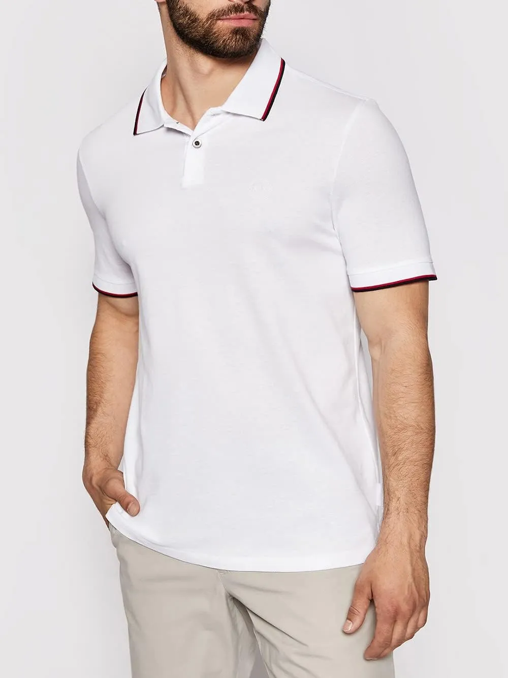 A|X Armani Exchange Men's Short Sleeve Jersey Knit Polo