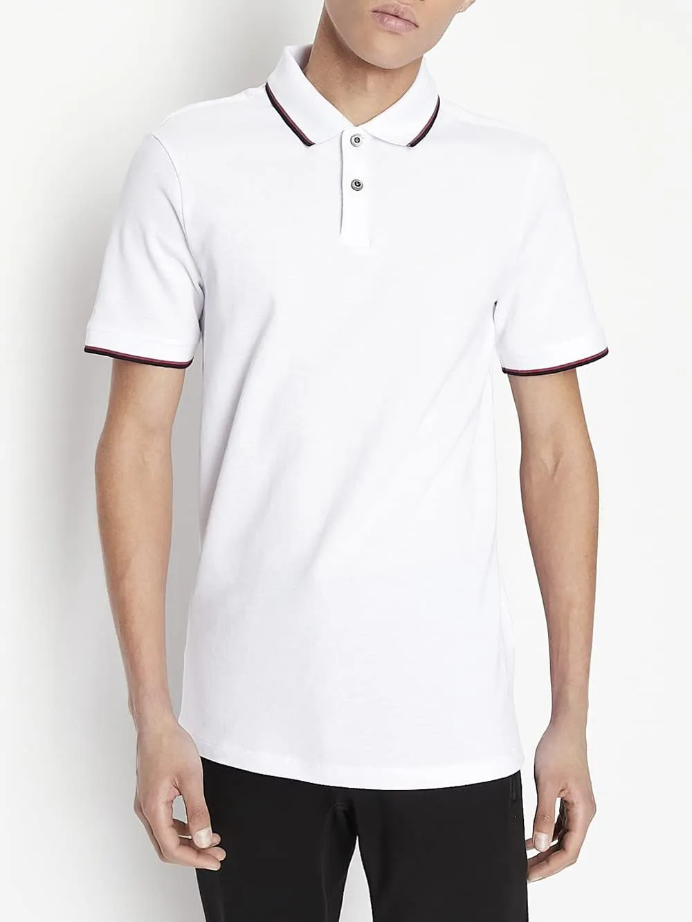 A|X Armani Exchange Men's Short Sleeve Jersey Knit Polo