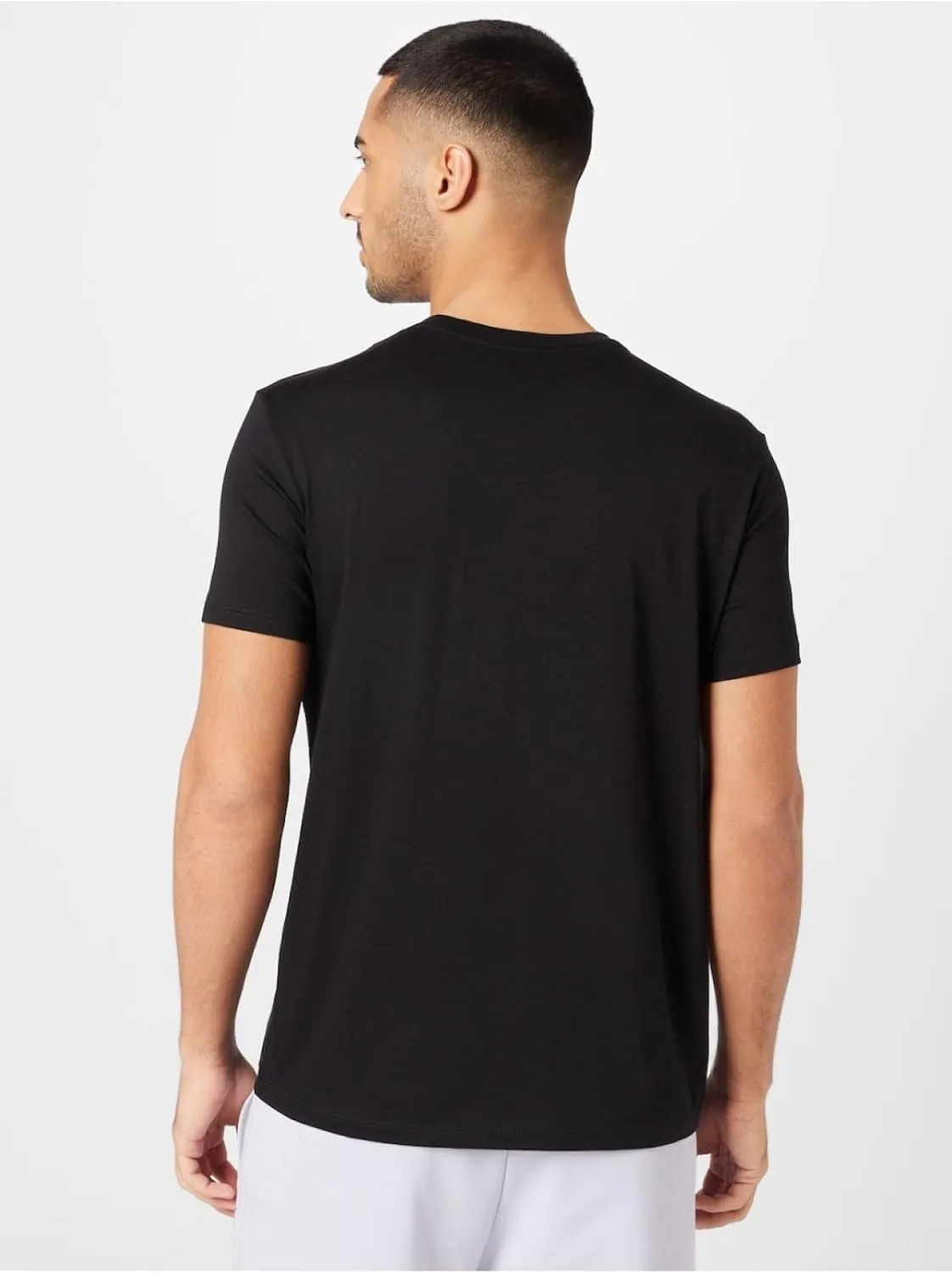 AX Armani Exchange Men's Solid Colored Basic Pima Crew Neck