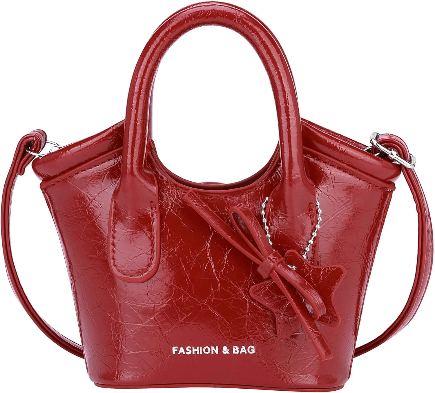 Ayliss Mini Purses for Women Cute Purses Bowknot Crossbody Bag Top Handle Mini Clutch Handbag Y2k Purse Bag PU Leather