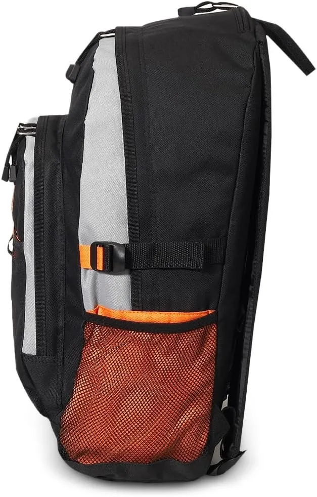 Backpack w/Dual Mesh Pocket, Orange