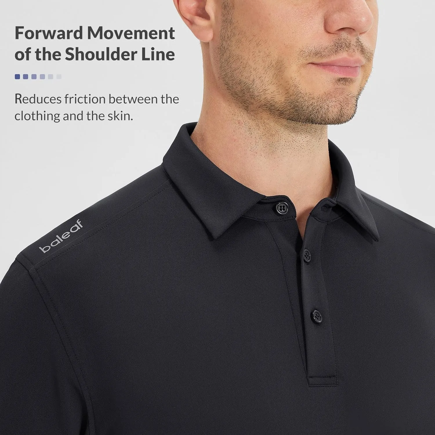 baleaf Men‘s Polo Shirts Quick Dry Athletic Sport Work Shirts UPF 50 
