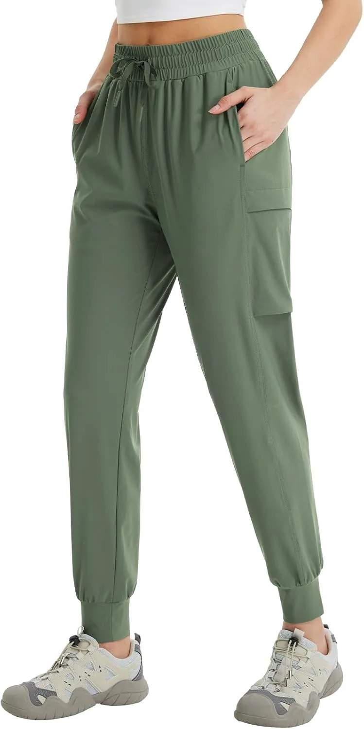 baleaf Women's Cargo Joggers Hiking Pants with Pockets Lightweight Jogger Quick Dry Sweatpants