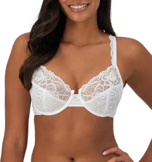 Bali Women's Lace Desire Underwire Bra, Full-Coverage Lace Bra with Underwire Cups