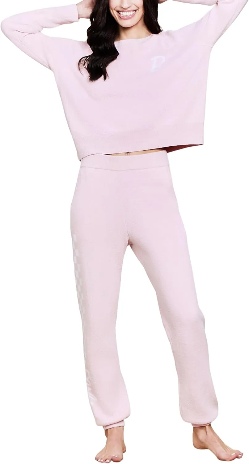 Barefoot Dreams Women's CozyChic Ultra Lite Barbie Checkered Jogger