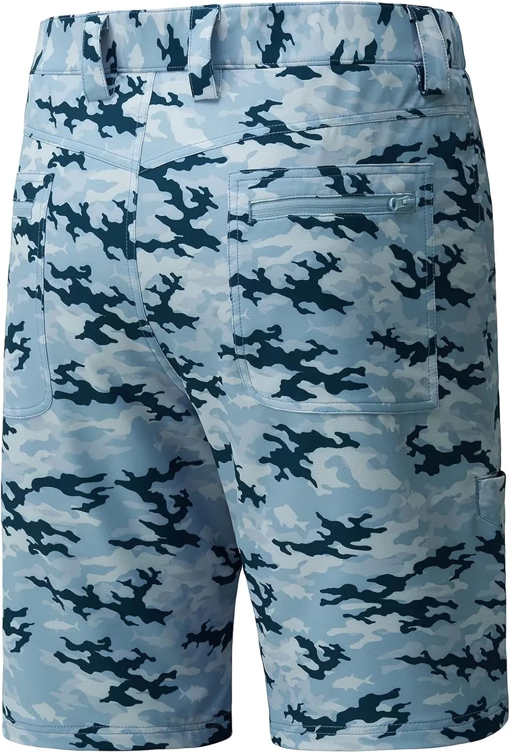 BASSDASH 10.5” Mens Fishing Cargo Shorts Quick Dry UPF 50  Water Resistant FP01M