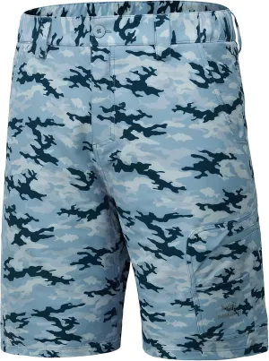 BASSDASH 10.5” Mens Fishing Cargo Shorts Quick Dry UPF 50  Water Resistant FP01M