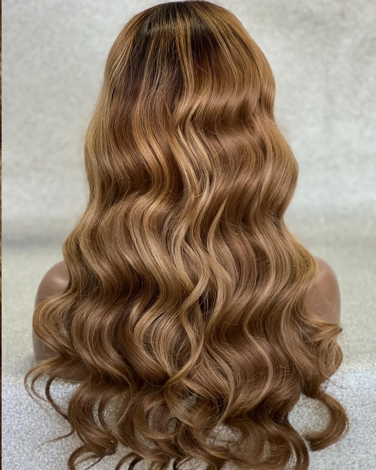BEEOS 13x4 Full Frontal Skinlike Real HD Lace Wig 180% Density Pre Plucked Brown Mixed Blonde Balayage Human Hair Wigs Bleached Knots 24 Inch