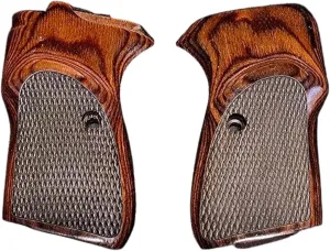 Bersa Thunder Firestorm 22 380 Pistol Grips Real Rosewood Checker