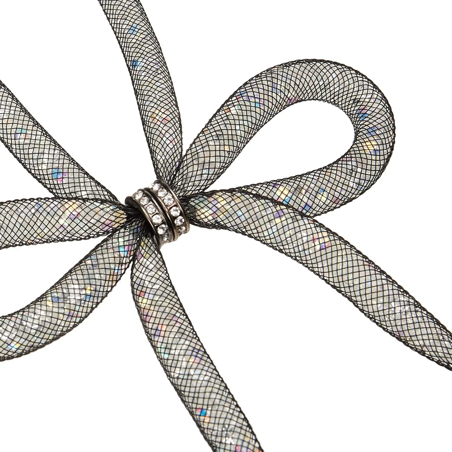 Betsey Johnson Mesh Bow Necklace
