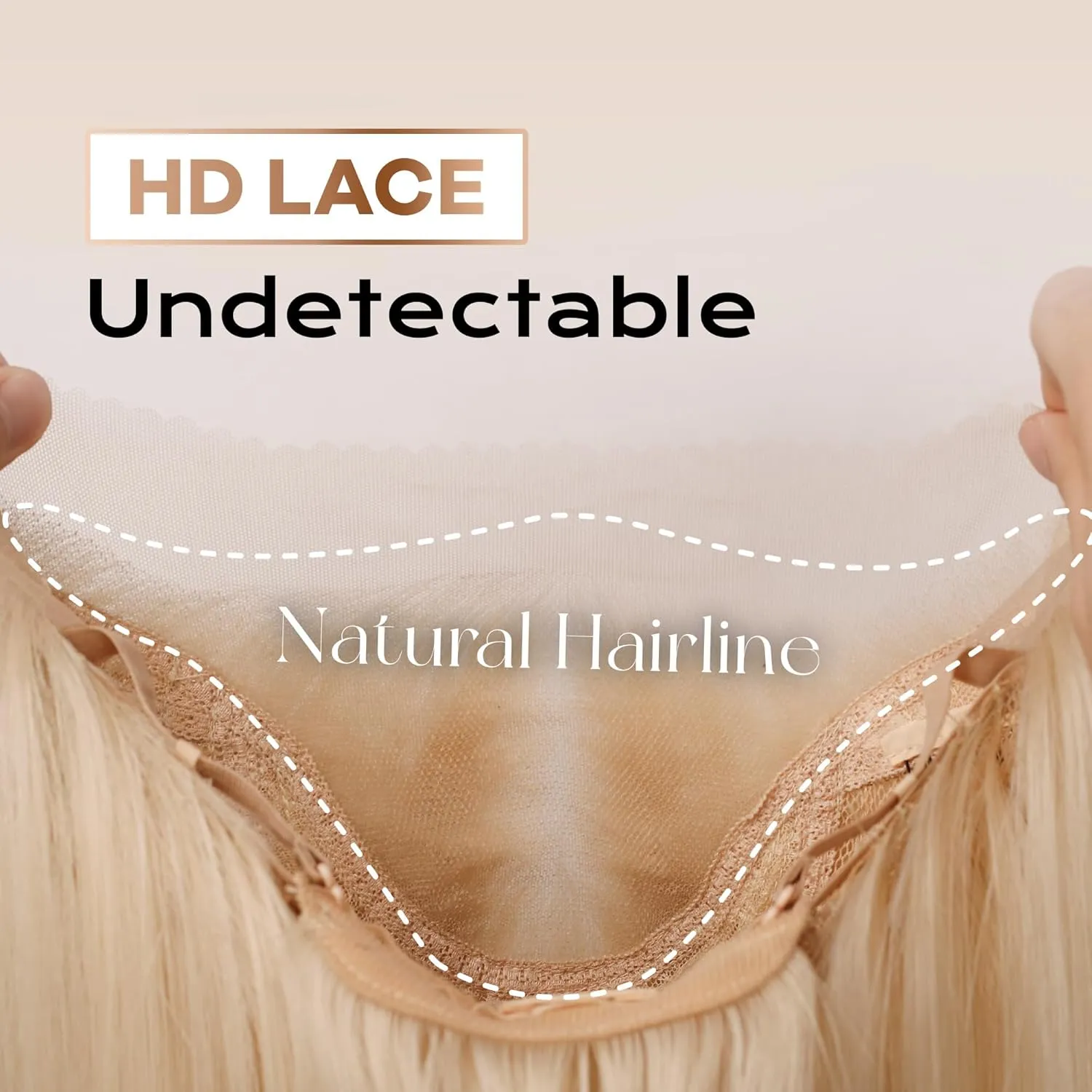 BLL Blonde Wig, Synthetic Lace Front Wigs Pre-Plucked 13x4 HD Glueless Straight 26inch Ready to Wear Pre-toned 613 Blonde Wigs Beginner Friendly Suitable For Daily Party Wear.