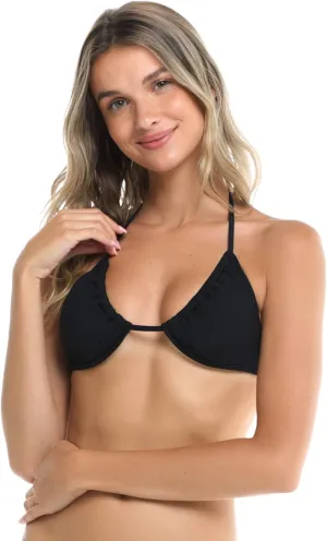 Body Glove Women's Standard DITA Triangle Slider Bikini Top Swimsuit