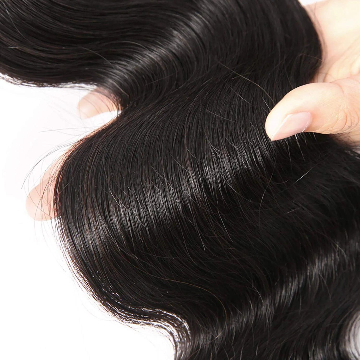 Body Wave Lace Top Closure Brazilian Human Hair Body Wave 4x4 Free Part Closure Swiss Lace With Baby Hair Natural Black Color (14inch)