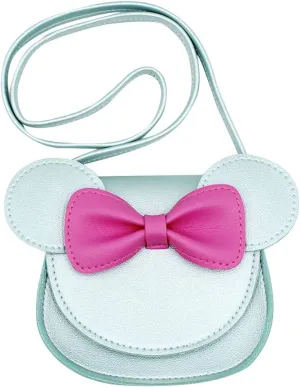 Bolley Joss Crossbody Purse Bowknot Shoulder Bag Handbag Little Girl's Cute Purse with Cartoon Mouse Ears