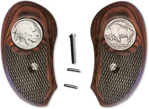 Bond Arms Derringer Grips Rosewood Buffalo Nickel B22, Stinger for The Wider 5/8” Frame
