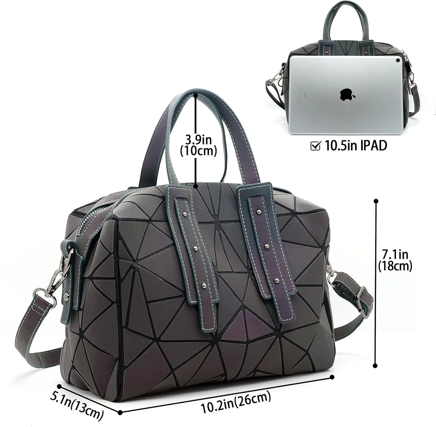 Boston Geometric Handbag and Crossbody Bag - Shoulder Bag