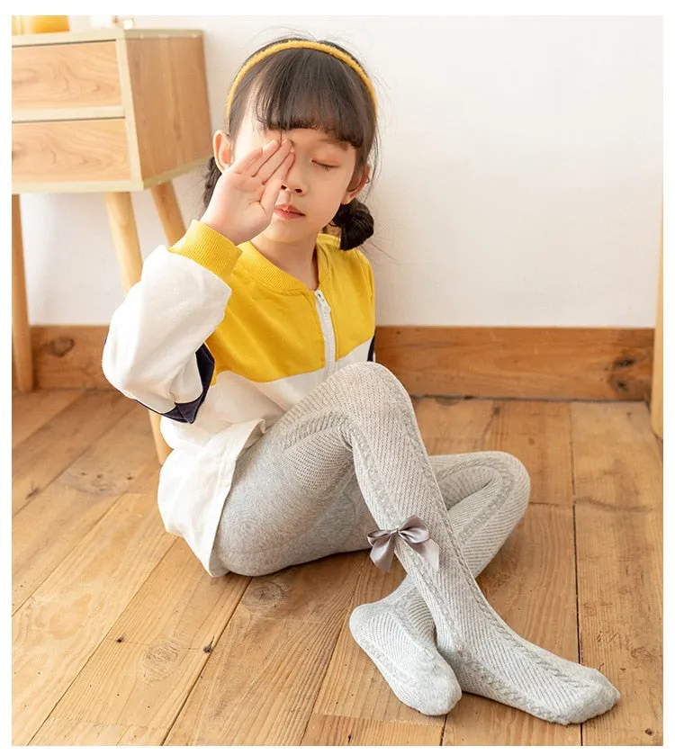 Bowknot Cotton Pantyhose