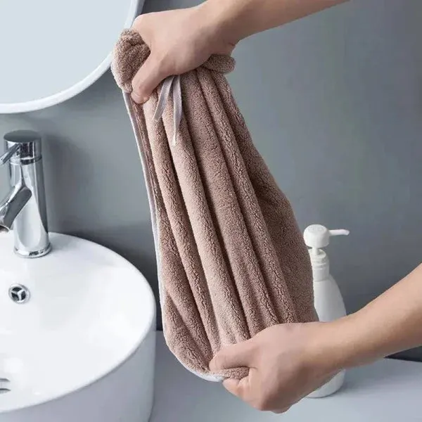 Bowknot Hand Towels in Soft & Quick Dry Coral Velvet Microfiber