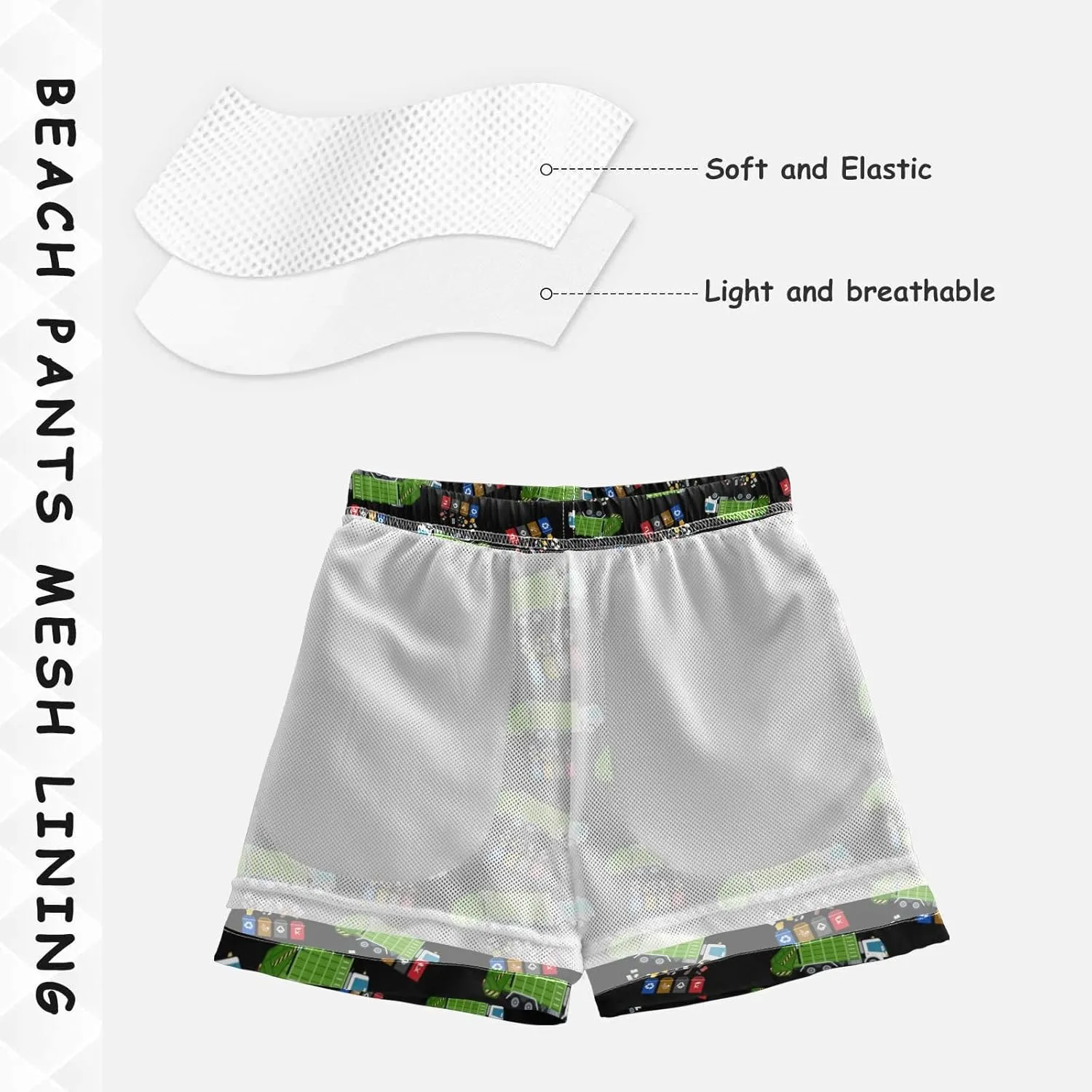 Boys' Swim Trunk Swimsuit Beach Shorts Quick Dry Beach Board Shorts