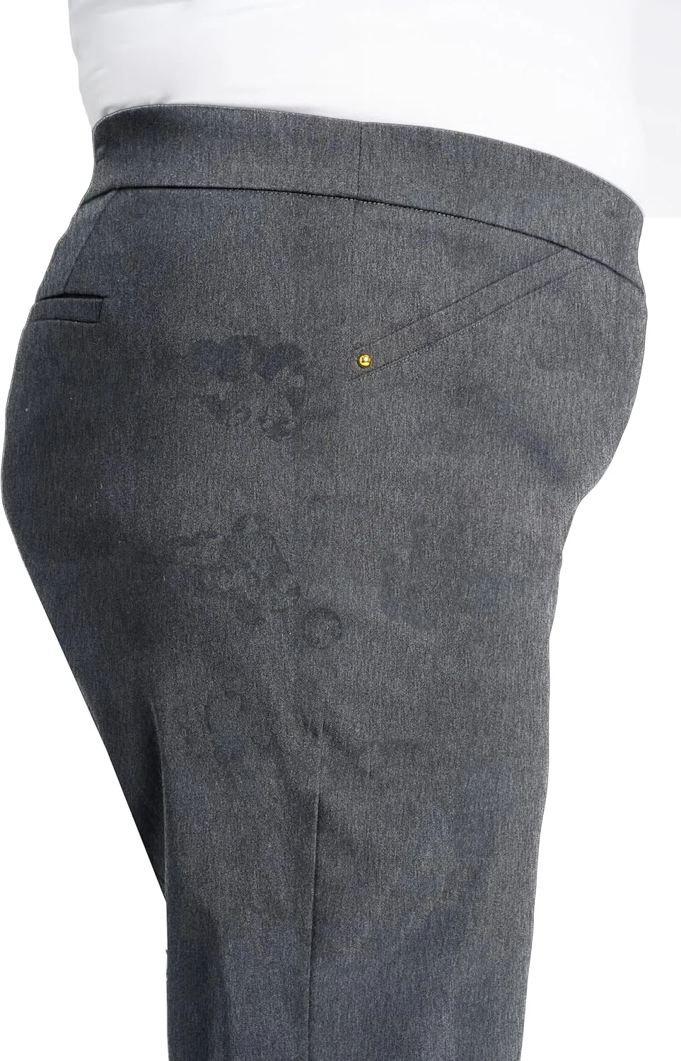 Briggs New York Women's Plus Size Super Stretch Millennium Slimming Pull-on Ankle Pant