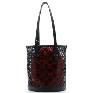 Bucket Bag Monogram Lace Leather PM