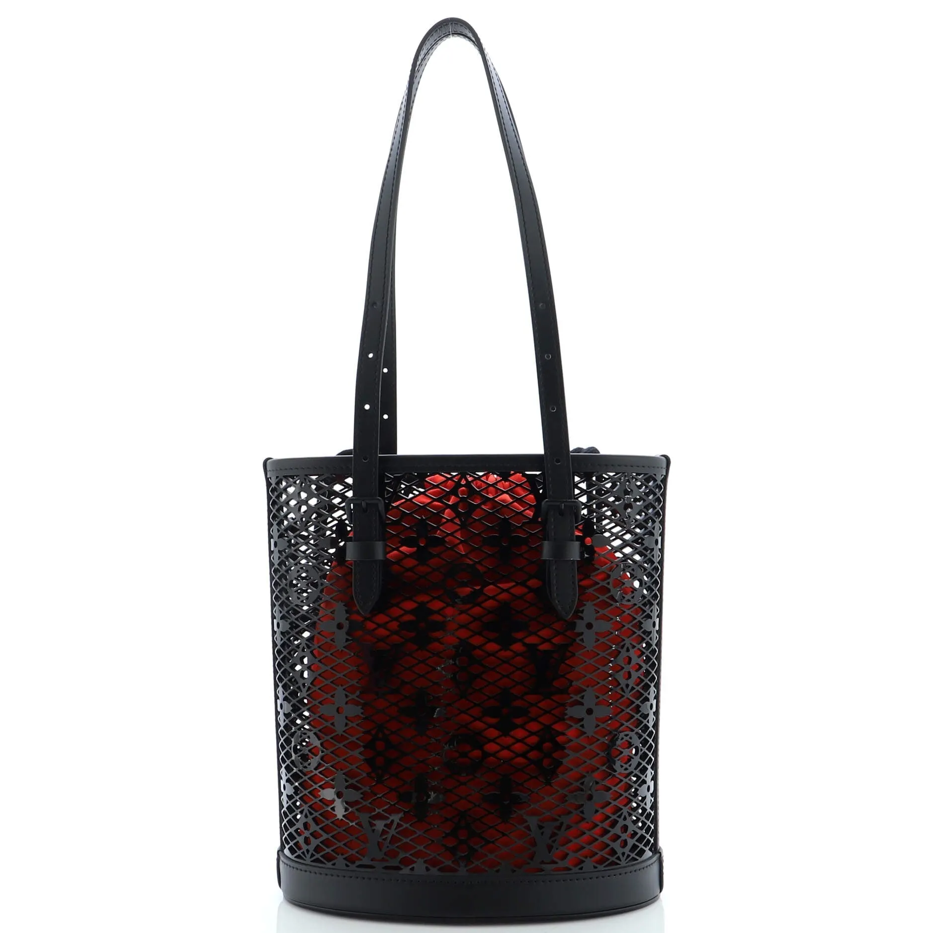 Bucket Bag Monogram Lace Leather PM