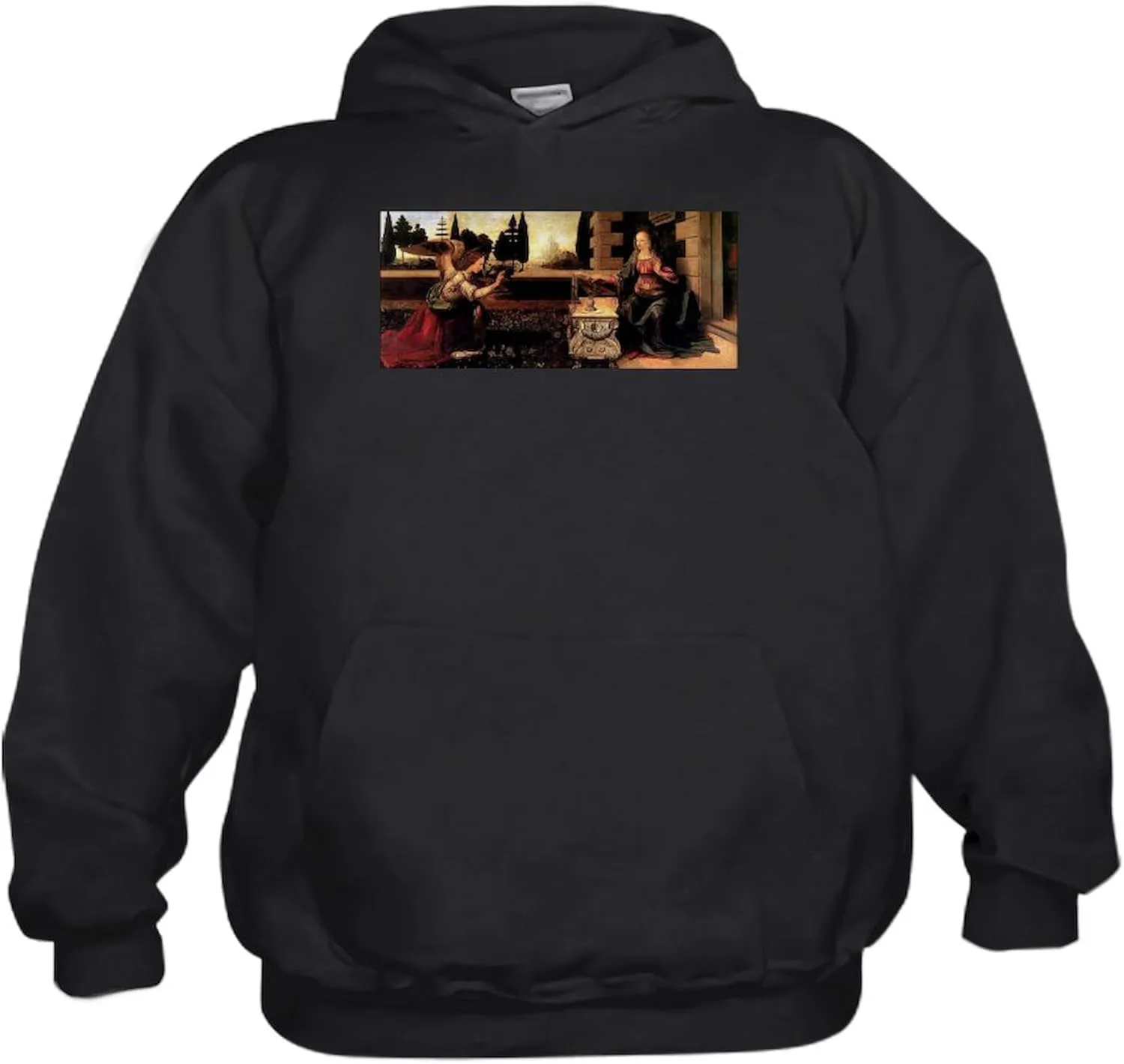 CafePress Da Vinci's Annunciation Kids Hooded Sweatshirt, Classic Hoodie