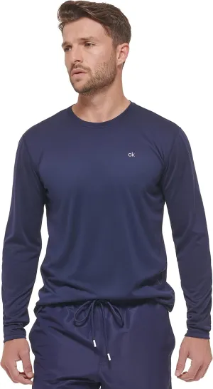 Calvin Klein Men's Standard UPF 40  Long Sleeve Quick Dry Swim Shirt