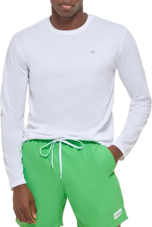 Calvin Klein Men's Standard UPF 40  Long Sleeve Quick Dry Swim Shirt
